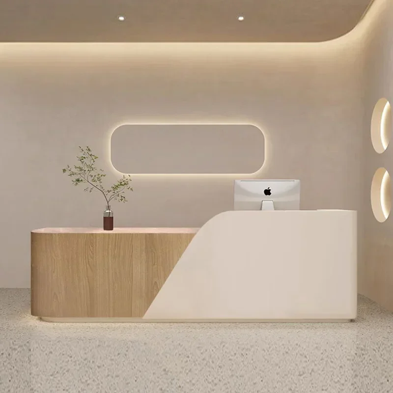 

Italian Style Beauty Salon Reception Desks Simplicity Modern Clothing Store Reception Desks Hotel Office Furniture Recepce HBRD