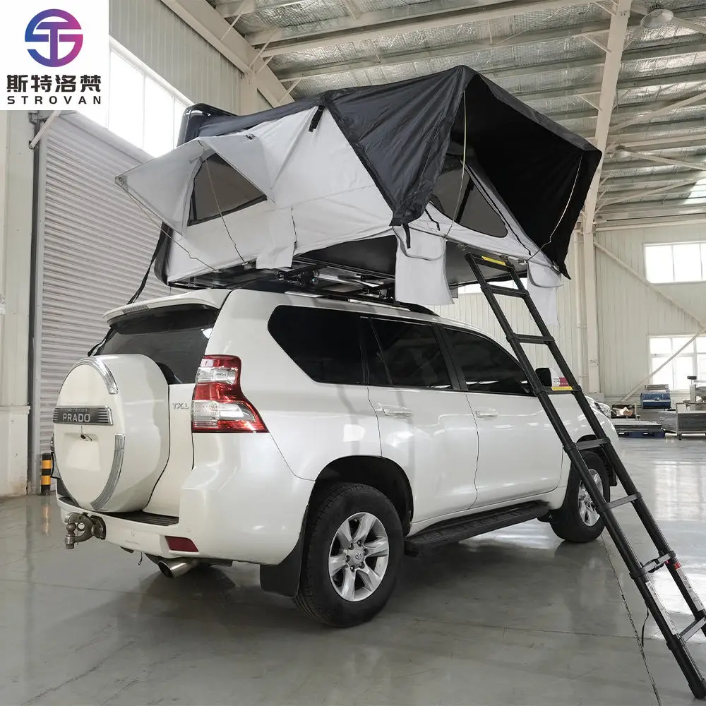 

STLF LZS RTT Supplier 4-Sided Hard Shell Aluminium 2-3 Side Open Abs Roof Top Tent New 2025