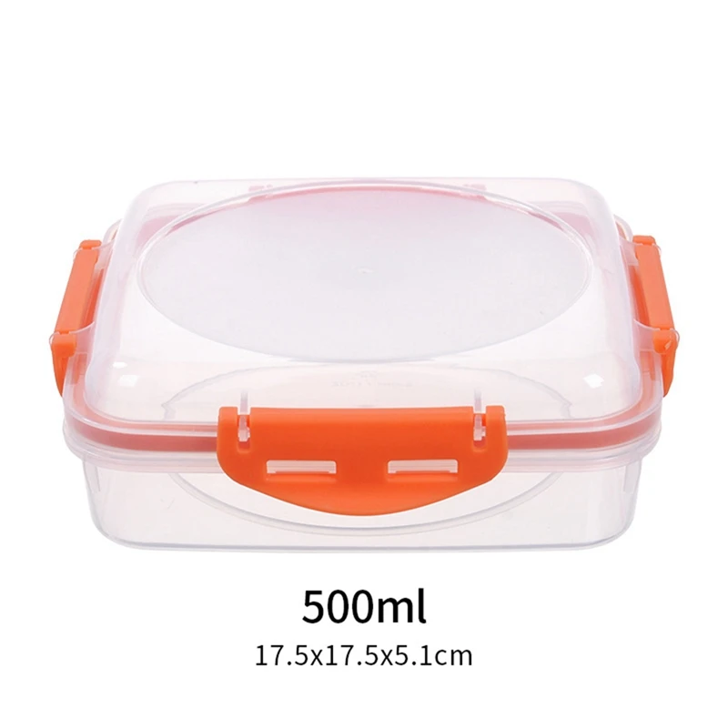 3 PCS Sandwich Containers Lunch Boxes Sandwich Box Microwave And Dishwasher Safe Kitchen Storage Containers With Upgraded Snaps