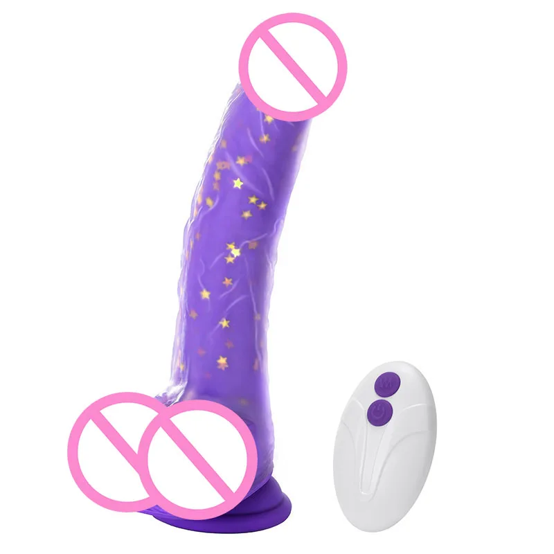 Tracy's Dog Thrusting Dildo Vibrator 9.25" Realistic G-Spot Stimulator Heating 5 Swinging & 7 Vibration Modes  Adult Sex Toys