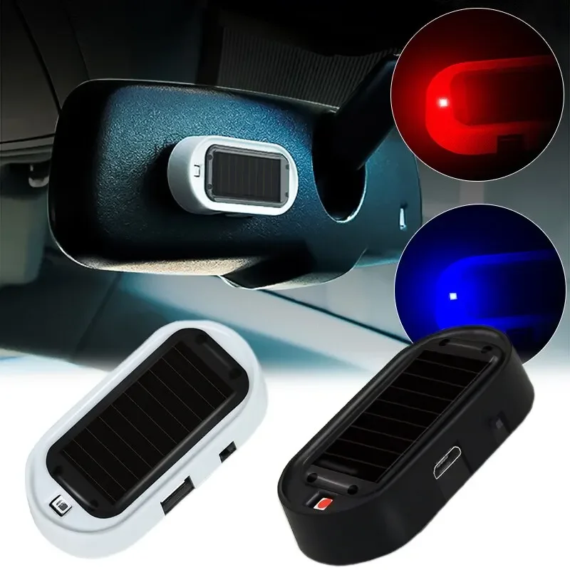 Strobe Signal Security System, Flashing Warning LED Lights, Alarm Lights, Solar Analogue, Counterfeit Anti-theft Warni