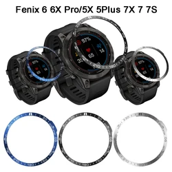 Funda protectora anticaída de Metal con bisel de acero inoxidable para Garmin fenix 7/7S/7X 5 5X Plus 6 6X Pro, marco de caja Epix Pro, anillo de 51mm