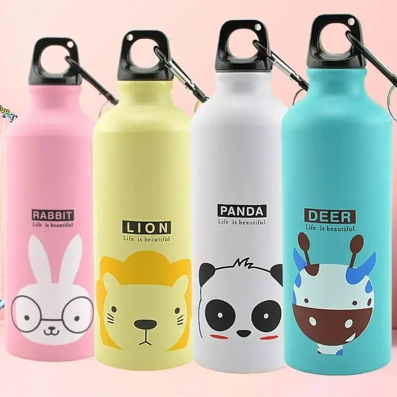 1Pc Bolttle Lovely Animals Creative Gift Outdoor Portable Sports Cycling Camping Hiking Bicycle School Kids Water Bottle