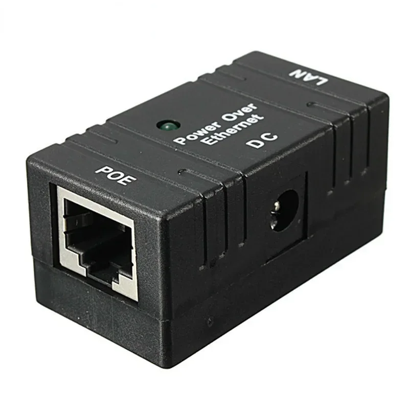 50 قطعة POE001 POE حاقن 2 ميناء RJ45 PoE الفاصل الطاقة عبر إيثرنت التبديل محول الطاقة لكاميرا CCTV IP ل HD AVI CVI