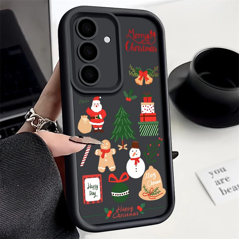 Custodia in TPU Gingerbread Man per Samsung Galaxy A17 A56 A36 A26 A16 A55 A35 A15 A54 S25 Edge S24 S23 Ultra S22 Plus S24 S23 FE Cover