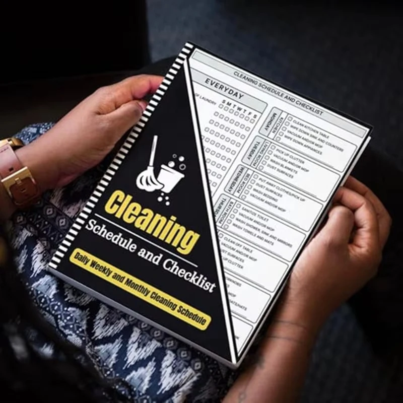 The Newcleaning Planner Chore List For Adults Cleaning Checklists Planner And Organizer Daily Weekly And Monthly Checklists