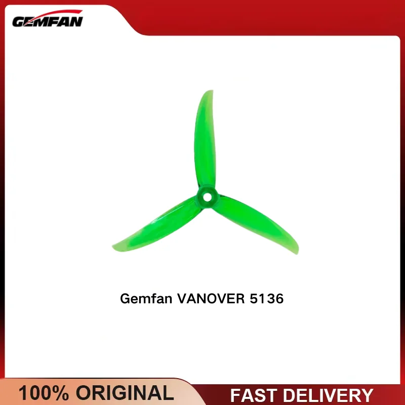 Gemfan VANOVER 5136 5.1x3.6x3 3-Blade PC Propeller for 5 Inch FPV Freestyle Racing Drone 2Pairs