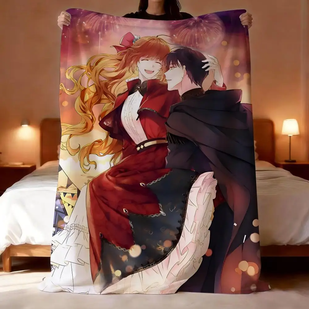Anime Why Raeliana Ended Up at the Duke's Mansion Throw Short Plush Throw Blanket Soft Skin-Friendly Multi-Scene Home Office