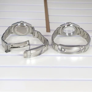 36mm 40mm Uhrenbox Armbänder Stücke Glas Sapphire für Seiko NH35 NH36 Miyota 8215 Bewegung 28,5 mm Dial aus Edelstahl Ostra 6 Hauptverkaufsglas -Saphir für Seiko - №2