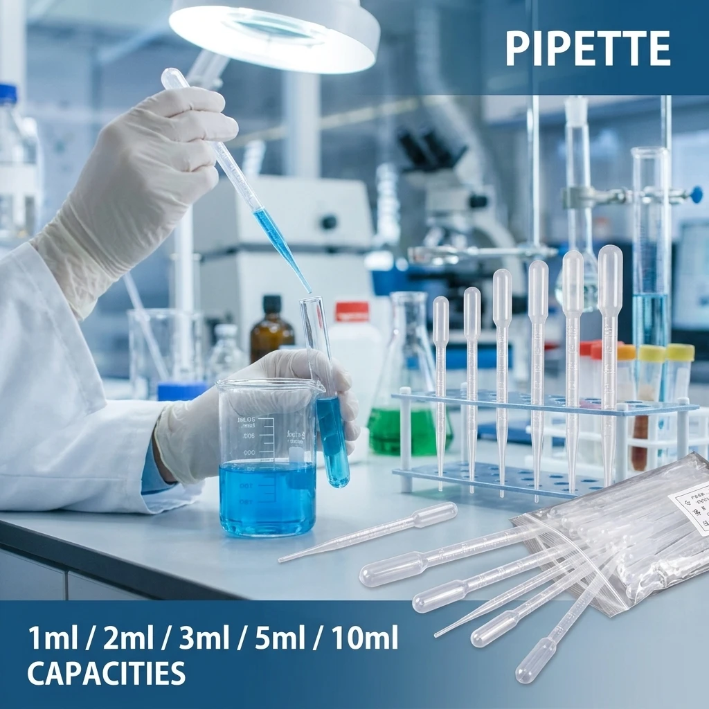 100Pcs 1ml 2ml 3ml 5ml Disposable Plastic Transfer Pipette Set Graduated Liquid Droppers Straw for Laboratory Makeup Dispenser