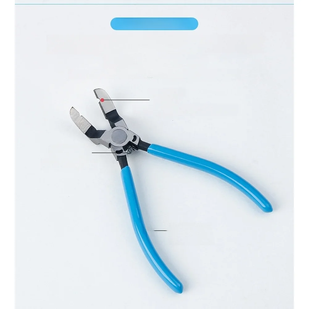 Car Trim Fastener Remover Diagonal Plier for Plastic Rivets Clips with Return Spring Mechanism and V-Shaped Cutting Tip
