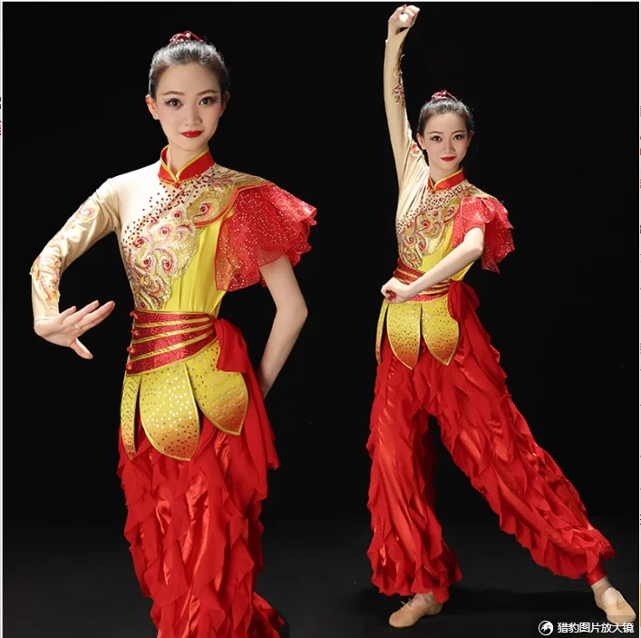 

Chinese Style Lantern Dance/Drum Performance Costumes, Dragon and Lion Dance Costumes
