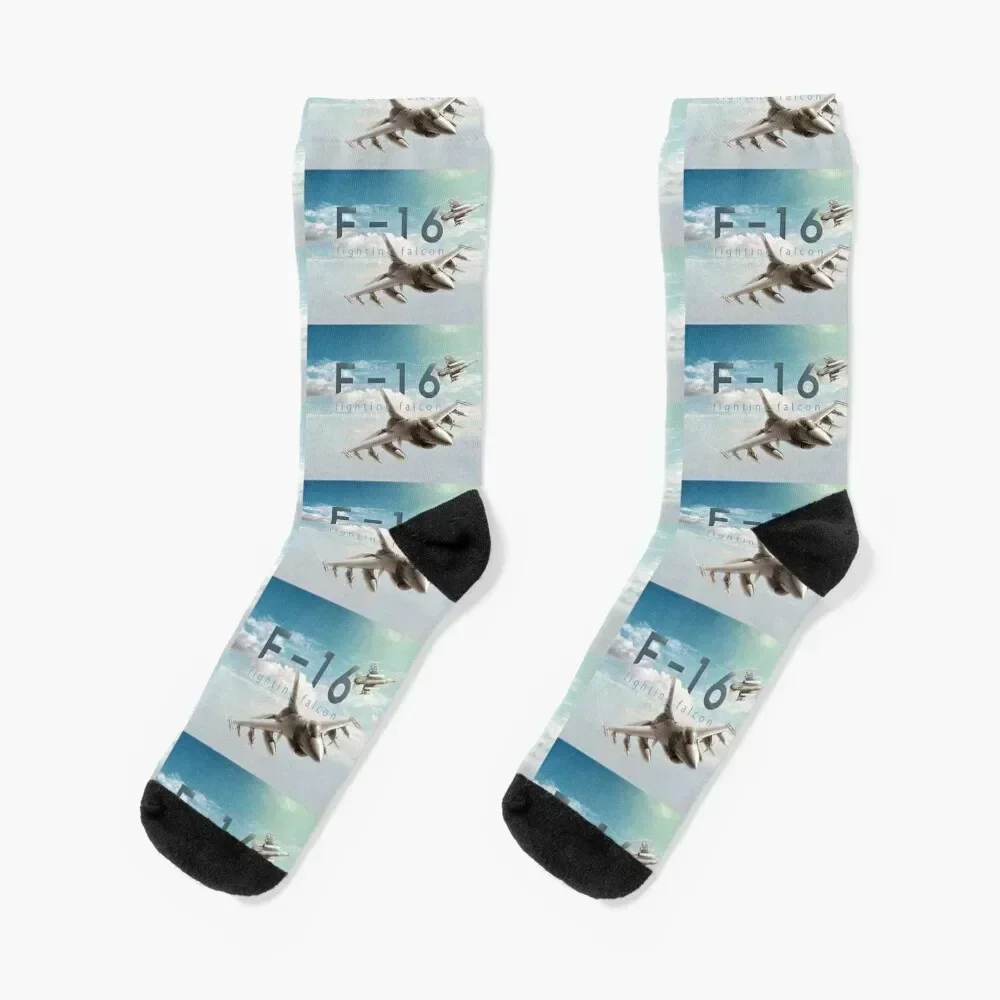 

F-16 Fighting Falcon Socks luxury anti slip football gym luxe Socks Men Women's