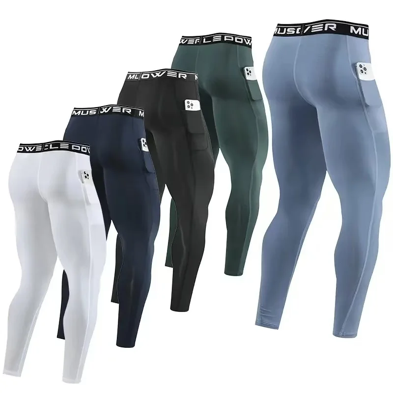 KNOW DREAM Gym Pantalones deportivos para correr y fitness para hombre Pantalones ligeros y flexibles ajustados