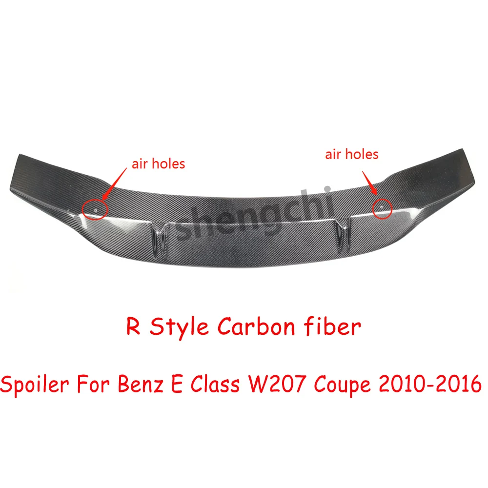 W207 R Style Spoiler for Mercedes-benz E Class C207 2-door Coupe Carbon Fiber Rear Trunk Wings E200 E250 E300 E350 2010-2016