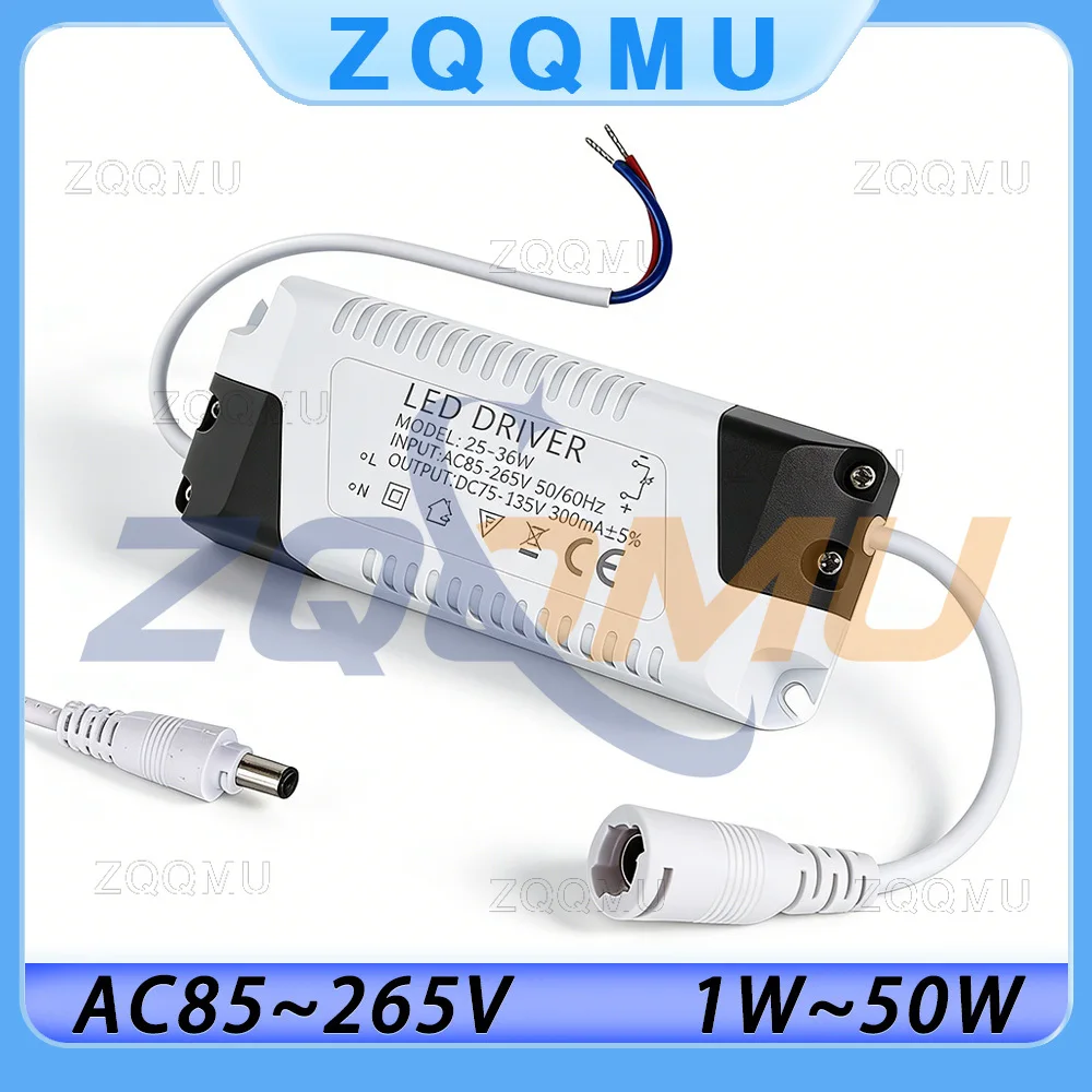 LED Driver AC85-265V Constant Current 3-4W 4-7W 8-12W 12-18W 18-24W 24-36W Power Supply Transformer for Panel Tube Light