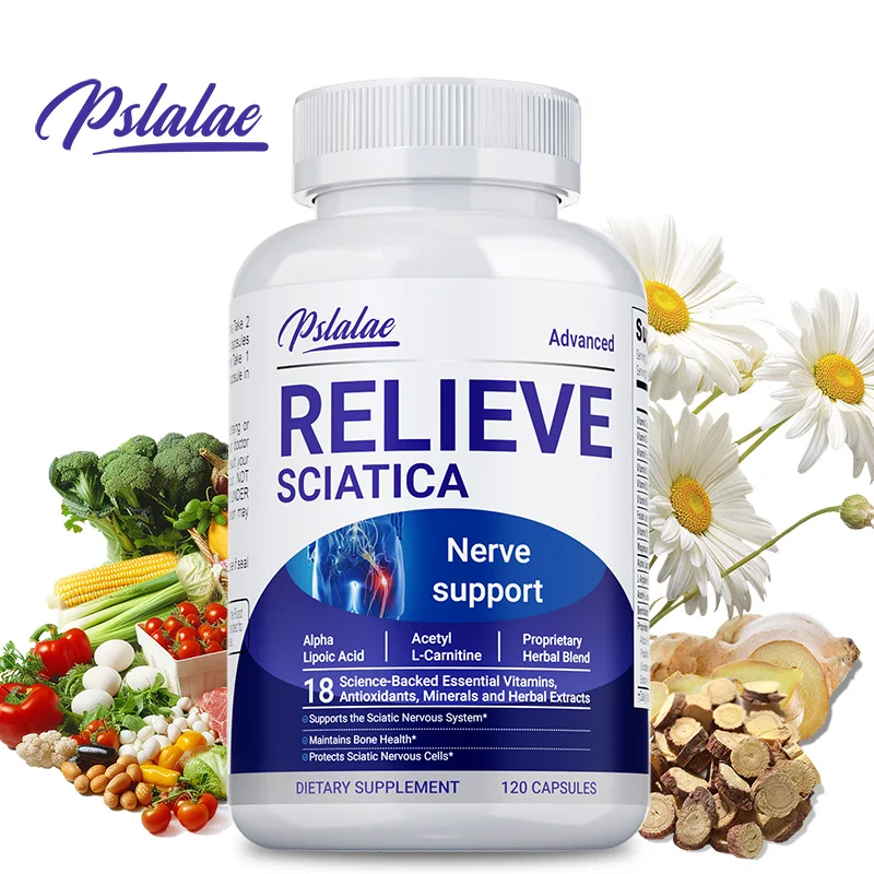 

Relieve Sciatica Capsules - Helps Relieve Joint Pain Supports Daily Nervous System, Bone and Nerve Health Balances InflammationC