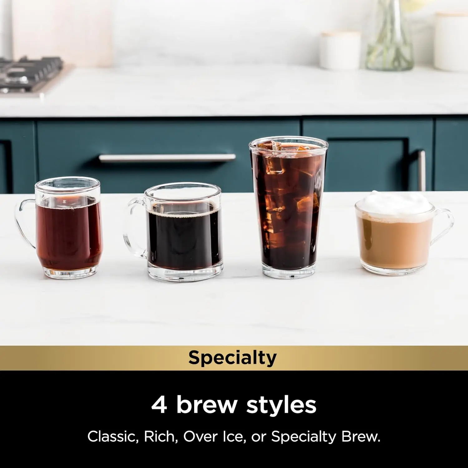 Cafetera monodosis especial para cápsulas y molidos, compatible con cápsulas K-Cup, Espumador de leche incorporado, 6 oz. Taza de 24 onzas. Taza de viaje