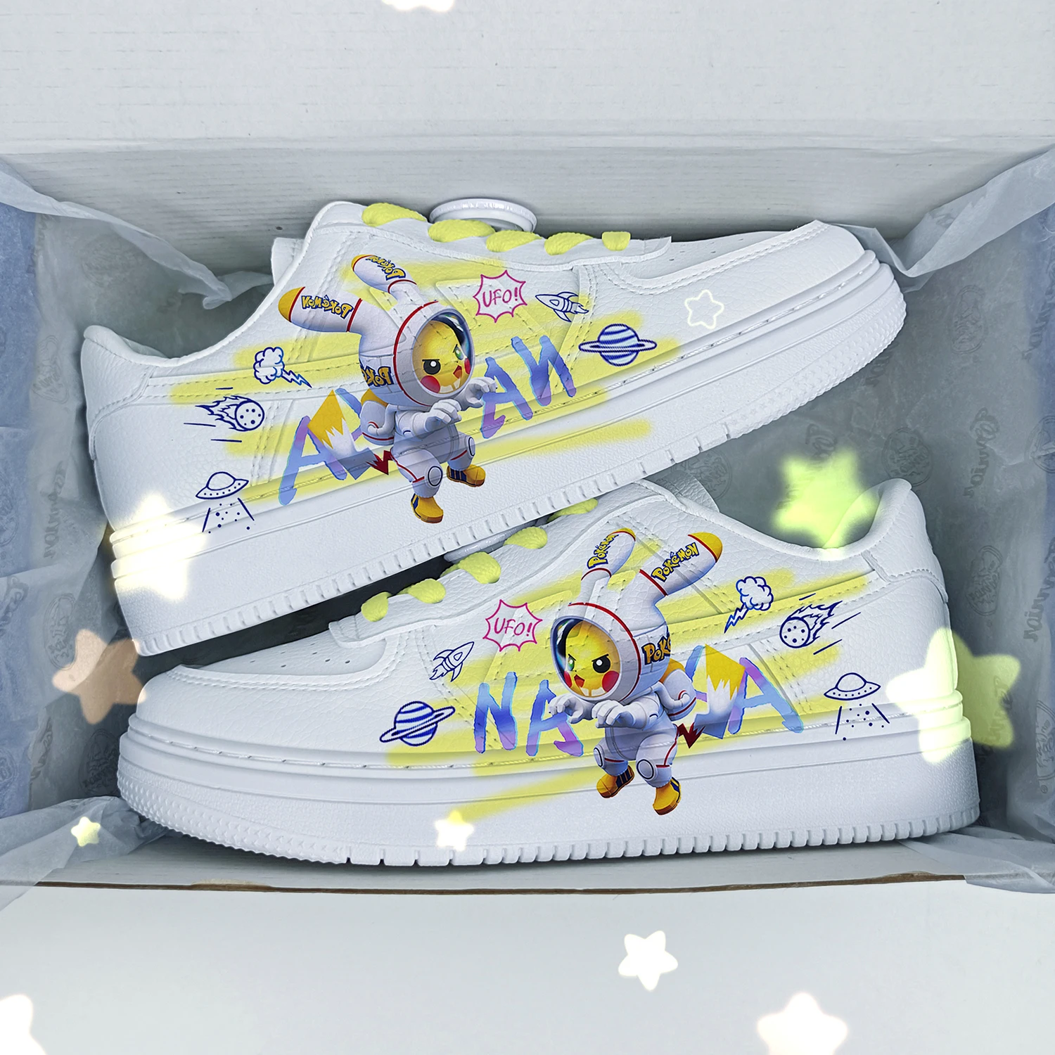 Cute Original cartoon Pokémon princess cute Casual shoes non-slip soft bottom sports shoes  girlfriend gift