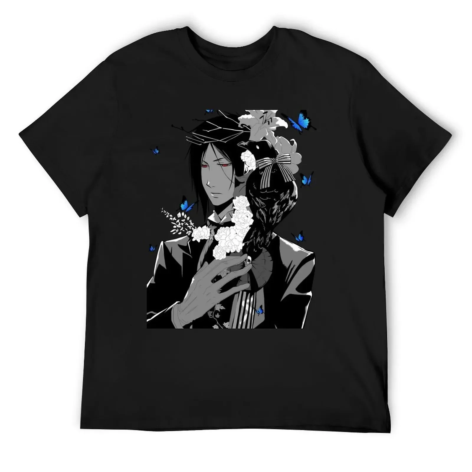 

One Hell of A Butler T-Shirt Luxury man blacks korean fashion blue archive anime shirts men