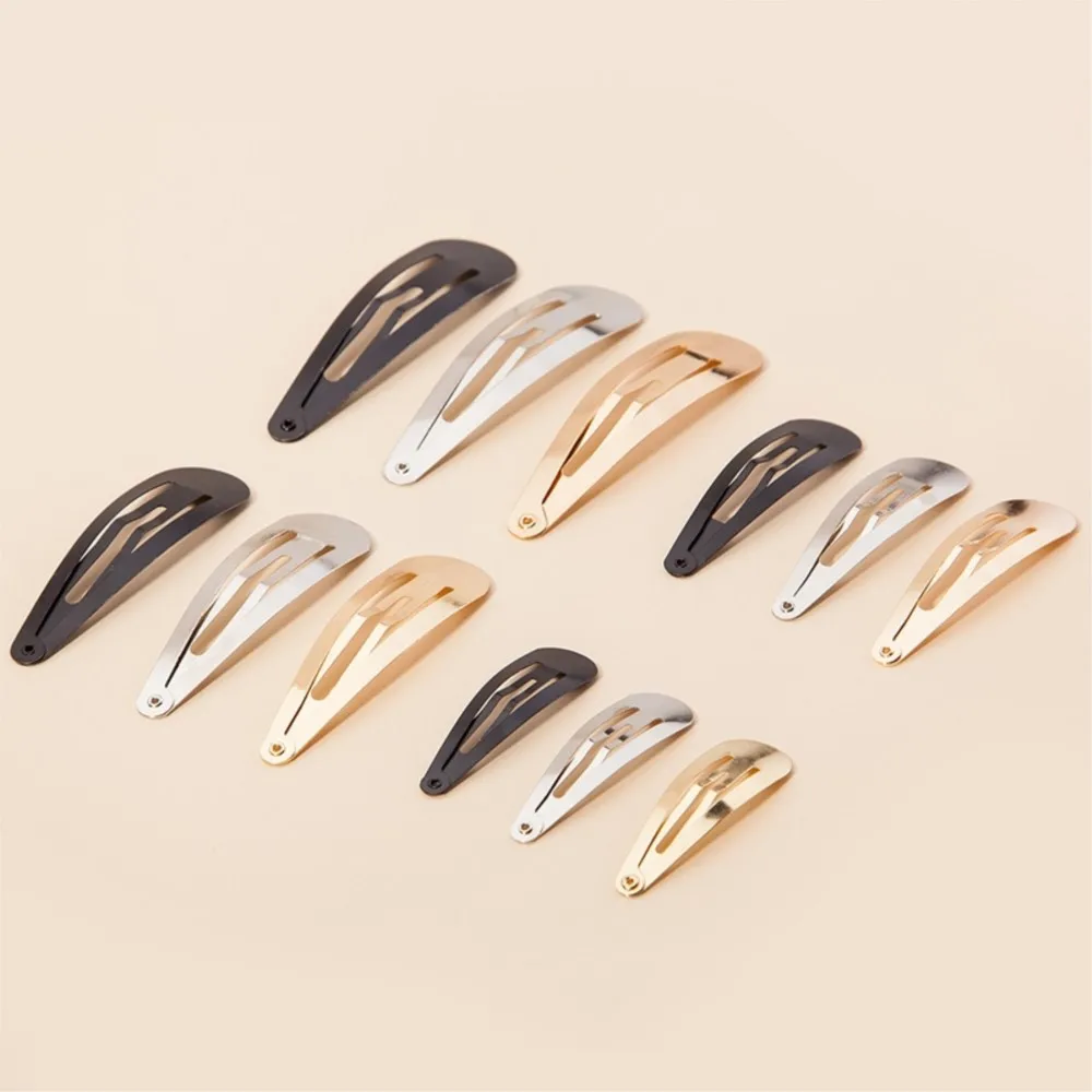 10Pcs 4/5/6/7/8cm  Metal Hair Clips Snap Alligator Hairpins Blank Base For DIY Hairgrip Setting Hair Accessories Jewelry Making