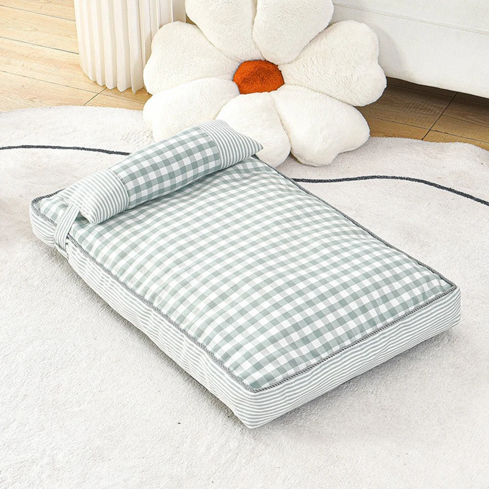 

Dog Bed With Pillow Breathable Pet Puppy Mat For Indoor Outdoor