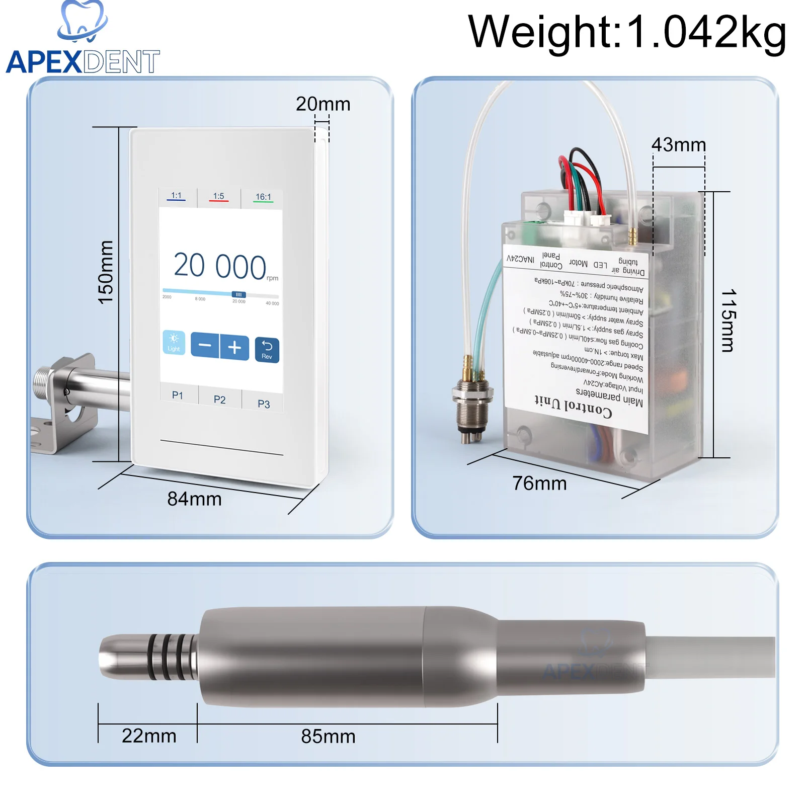 Dental Brushless LED Micromotor Built-in Electric Micro Motor Professional Dentist Equipment For Dental Chair 2/4 Holes