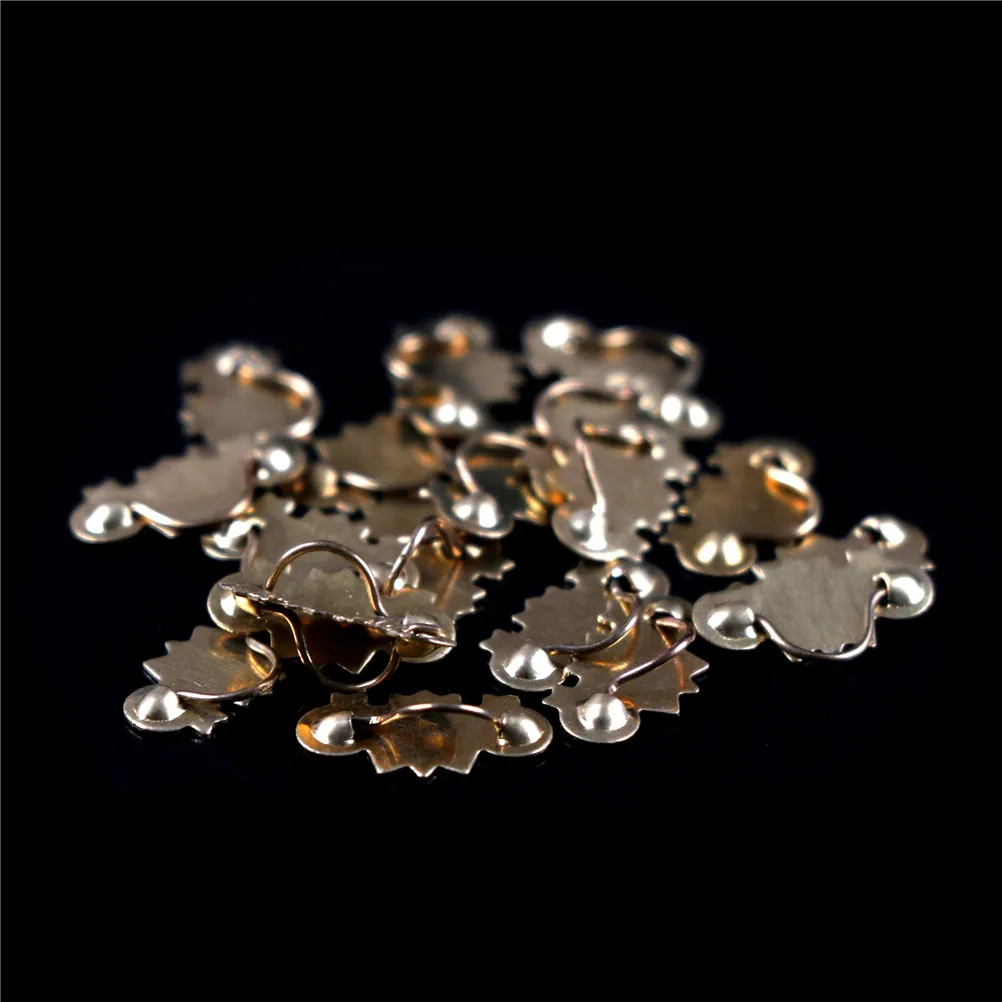 20개 인형의 집 미니어처 1:12 스케일 골드 황동 캐비닛 서랍 손잡이