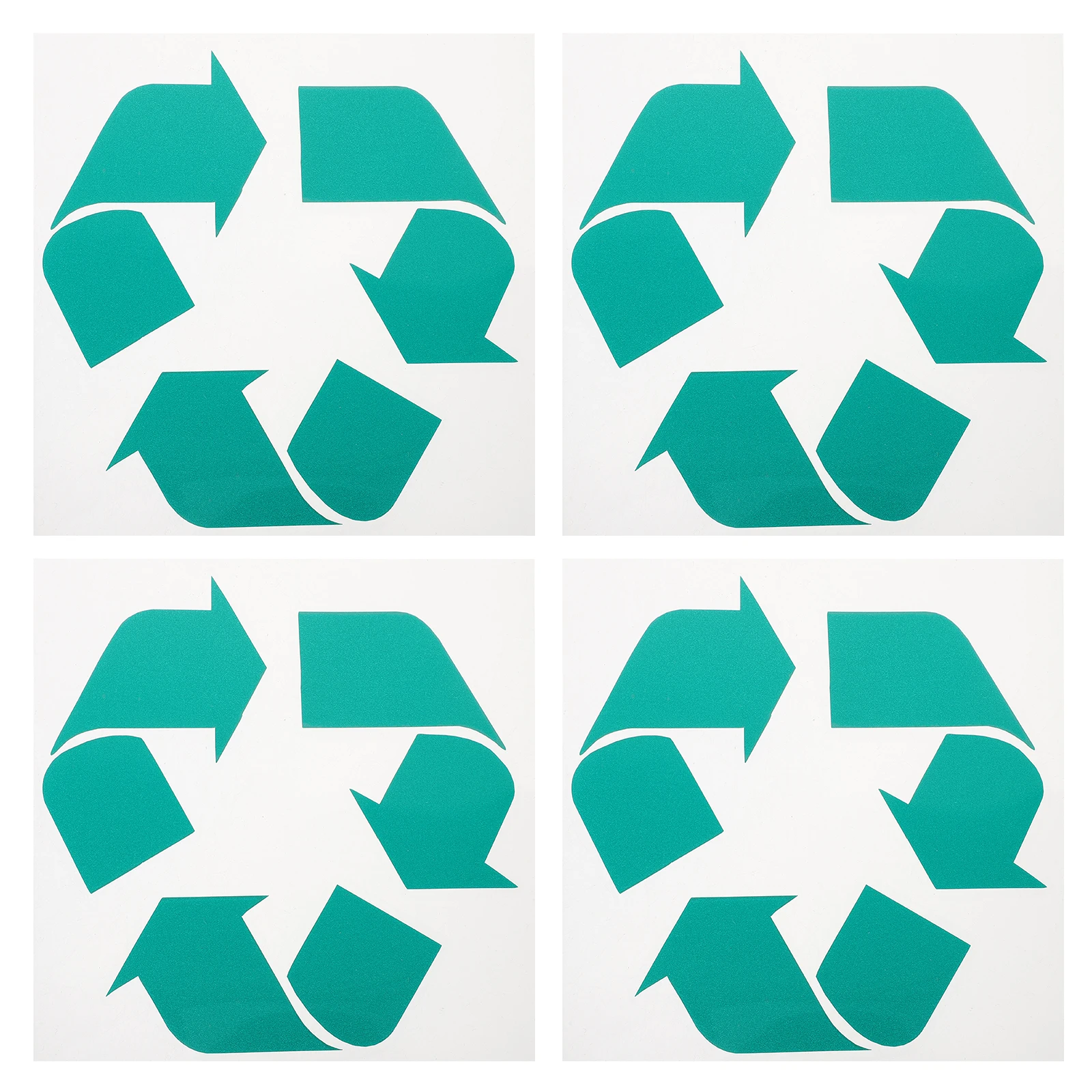 

4 Pcs Garbage Can Sticker Environmentally Friendly Car Stickers Recycle for Trash Bins Signs