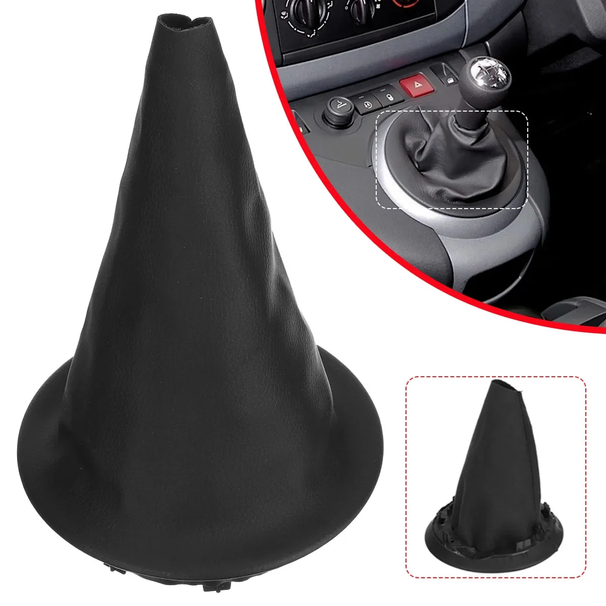 For Peugeot Partner 2008-2022 for Citroen Berlingo III MK3 Car Gear Shift Knob Lever Stick Gaiter Boot Cover 2009 2010 2011 2012