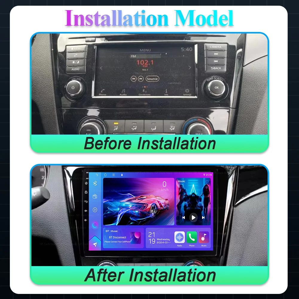 For Nissan Rogue X-trail Xtrail X - Trail 3 T32 2013 - 2022 Qashqai 2 J11 Car Radio Multimedia Video Player Navigation Stereo 5g