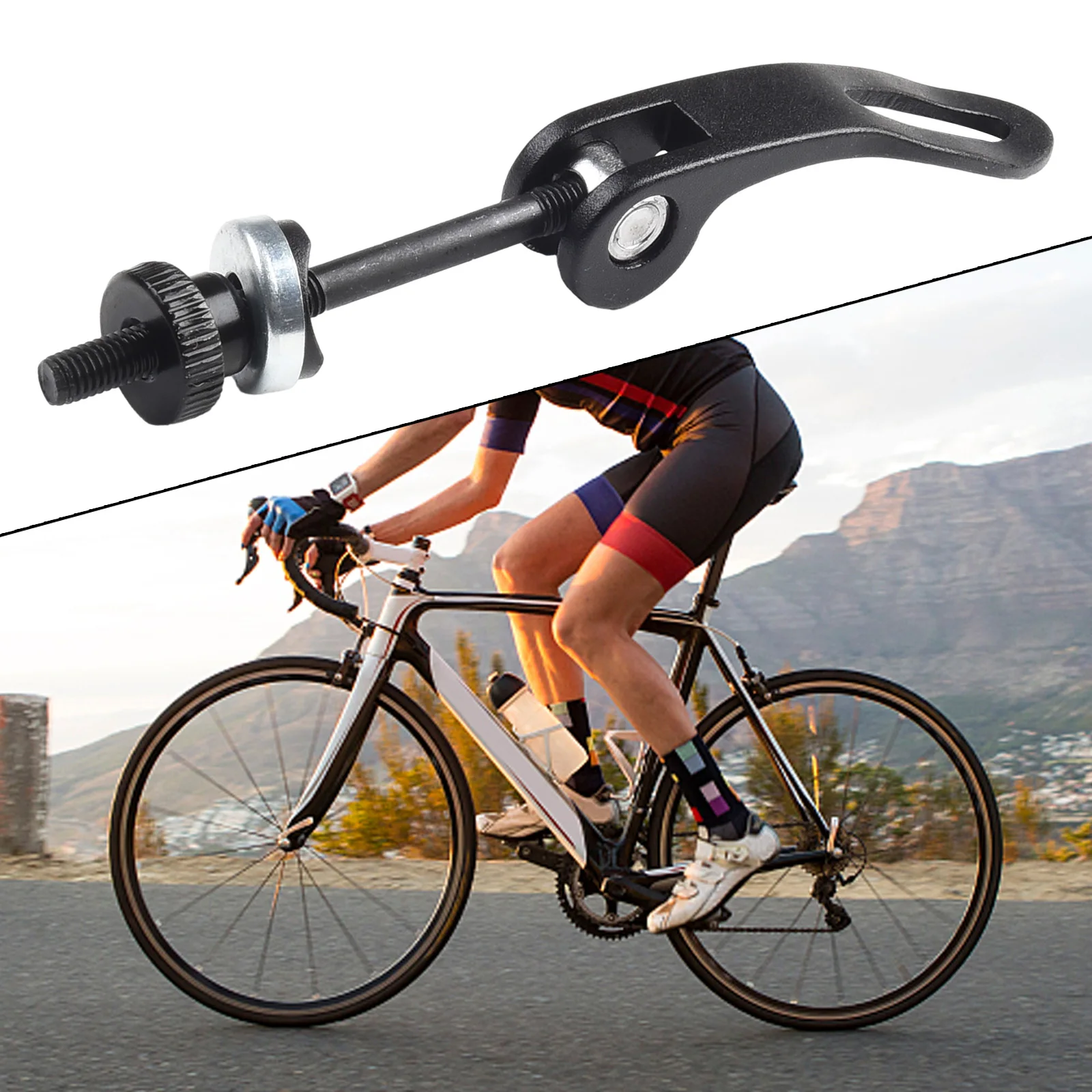 

M5 Bicycle Bike Quick Release-Seat Post Clamp Skewer Bolt Clip Screw Lightweight Adjustable Seat Height Bicycle Parts Tools