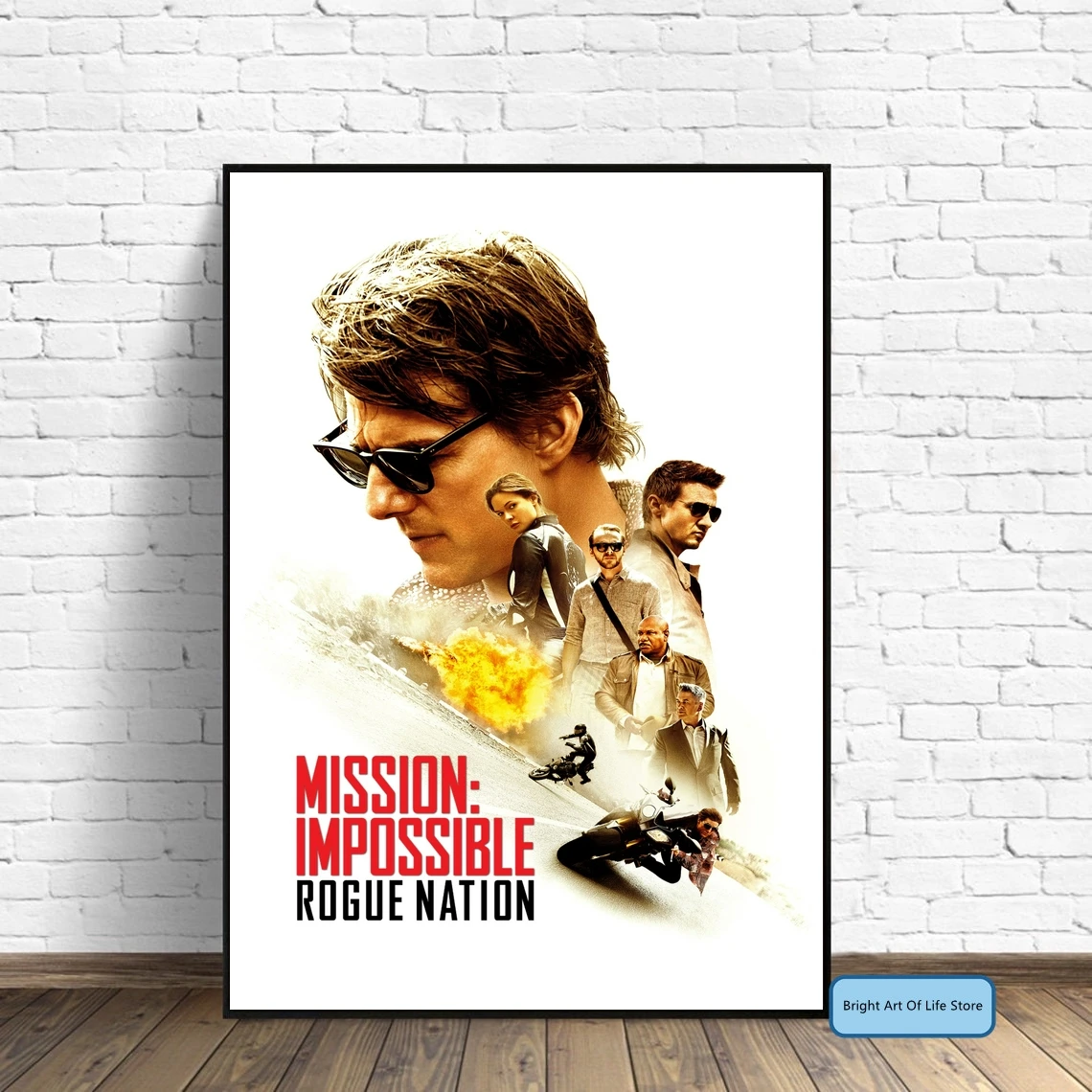 Mission Impossible - Rogue Nation (2015) Movie Poster Cover Photo Print Canvas Wall Art Home Decor (Unframed)