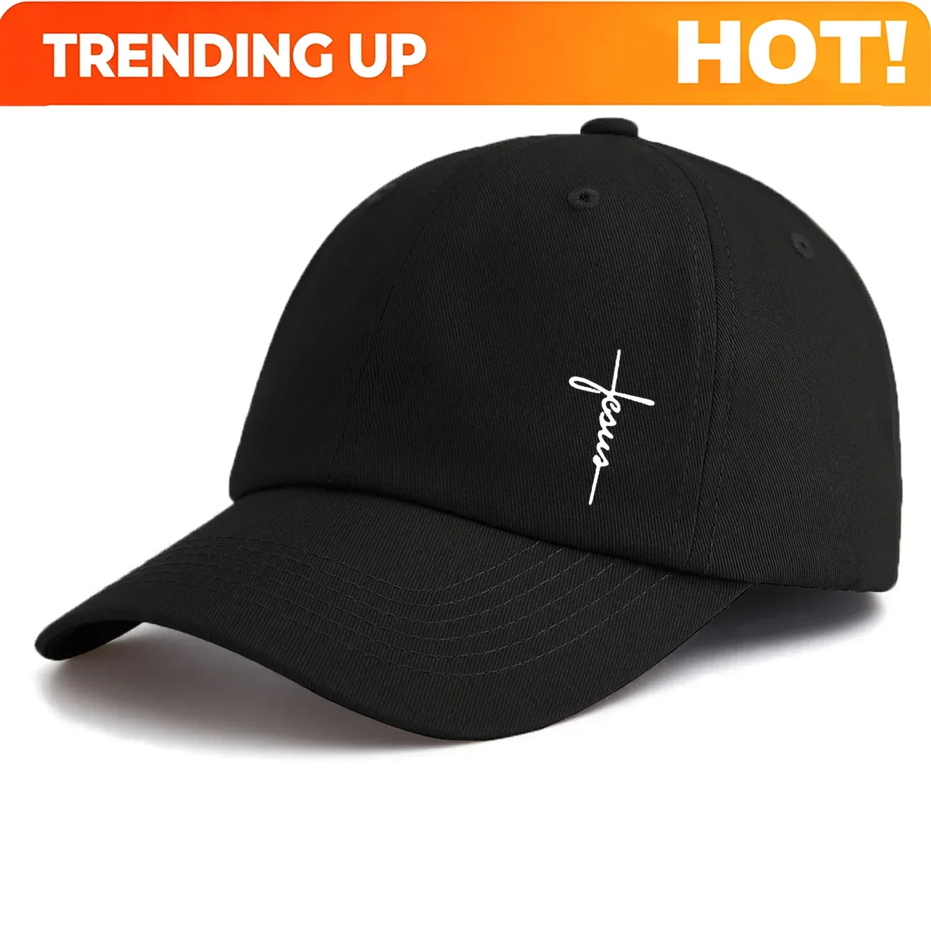 Personalisierbare Baseballkappe mit „Faith“-Aufdruck für Erwachsene, minimalistischer Retro-Stil, lässige, weiche und verstellbare Kappe, ideal als Geschenk.