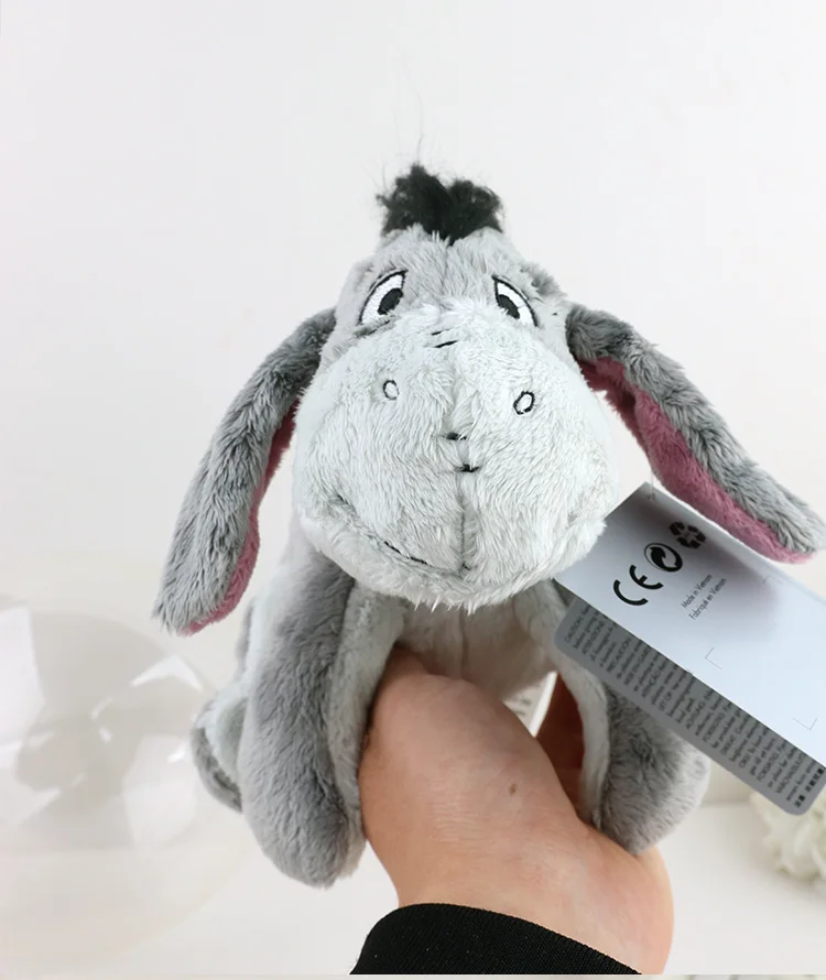 20cm Flauschiges Eeyore Winnie The Pooh Plüschtier Kleine Original Plüschpuppe Graue Stofftiere Chibi Anime Zimmerdekoration für Mädchen – Detail 8