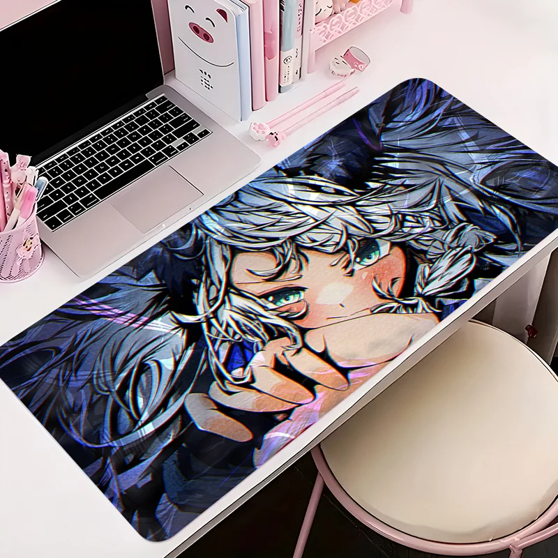 Deskmat Mouse Pad XXL Mousepad Hololive Shirakami Fubuki Laptop Desk Decor Extended Mouse Pad Pc Keyboard Mat Oversize Desk Pad