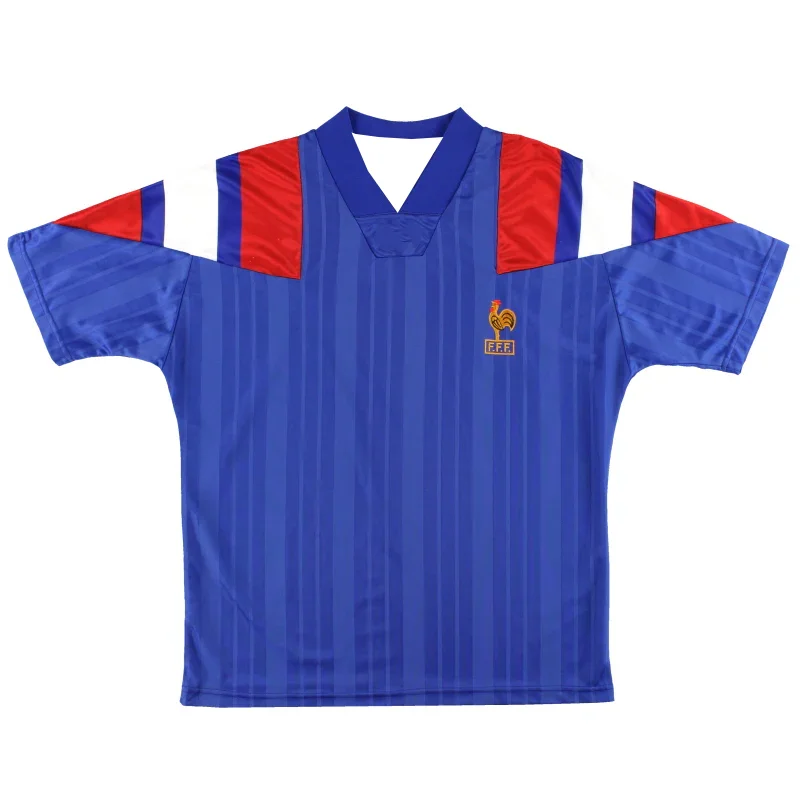 3D-gedrucktes Vintage-Fußballtrikot im französischen Stil, schnelltrocknend, atmungsaktiv, kurzärmeliges Fußball-Trainingsshirt – ein Muss für Fans – Detail 1
