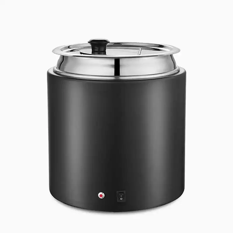 

warm soup pot 10 liters commercial electric breakfast soup porridge pot warm porridge pot no water buffet insulation bucket