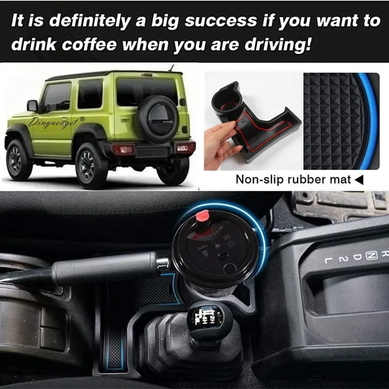 ناقل حركة أوتوماتيكي للسيارة في صندوق تخزين تروس مركزي بثلاثة ألوان مناسب لموديلات سوزوكي جيمي الجديدة JB64/JB74