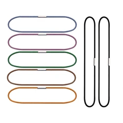 5 Pieces a Set Spare Rubber Band Leather Notebook Accessory for Travelers Notebook Repair Elastic String Bungee Cord