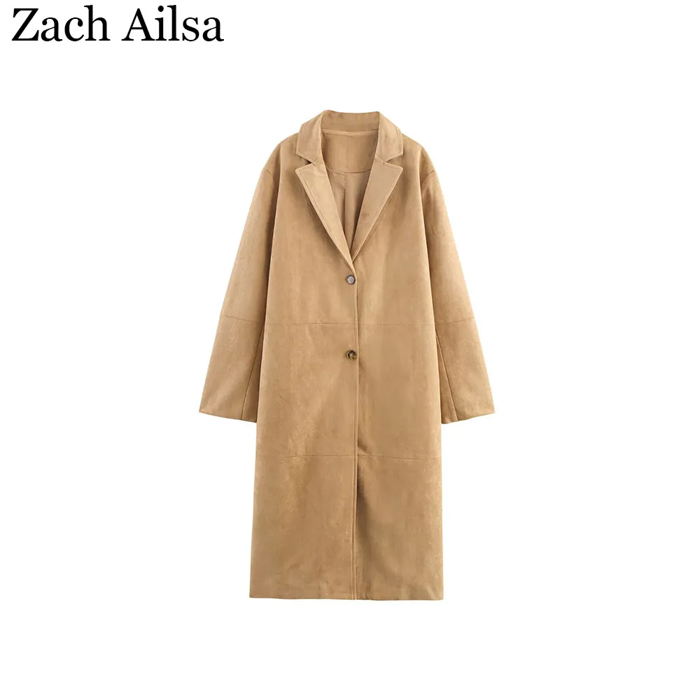 

Autumn new women's clothing European and American style fashionable simple anti suede coat jacket