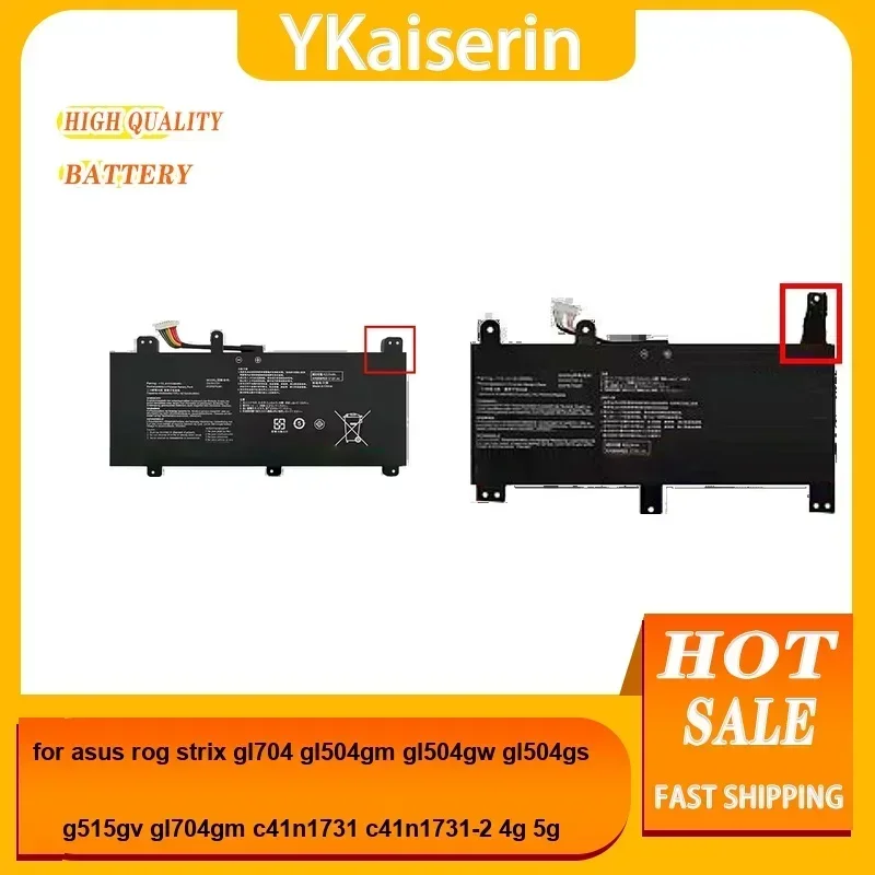 

Аккумулятор 4100 мАч для ноутбуков Asus ROG Strix GL704, GL504GM, GL504GW, GL504GS, G515GV, GL704GM, C41N1731, C41N1731-2, 4G, 5G – стабильная работа