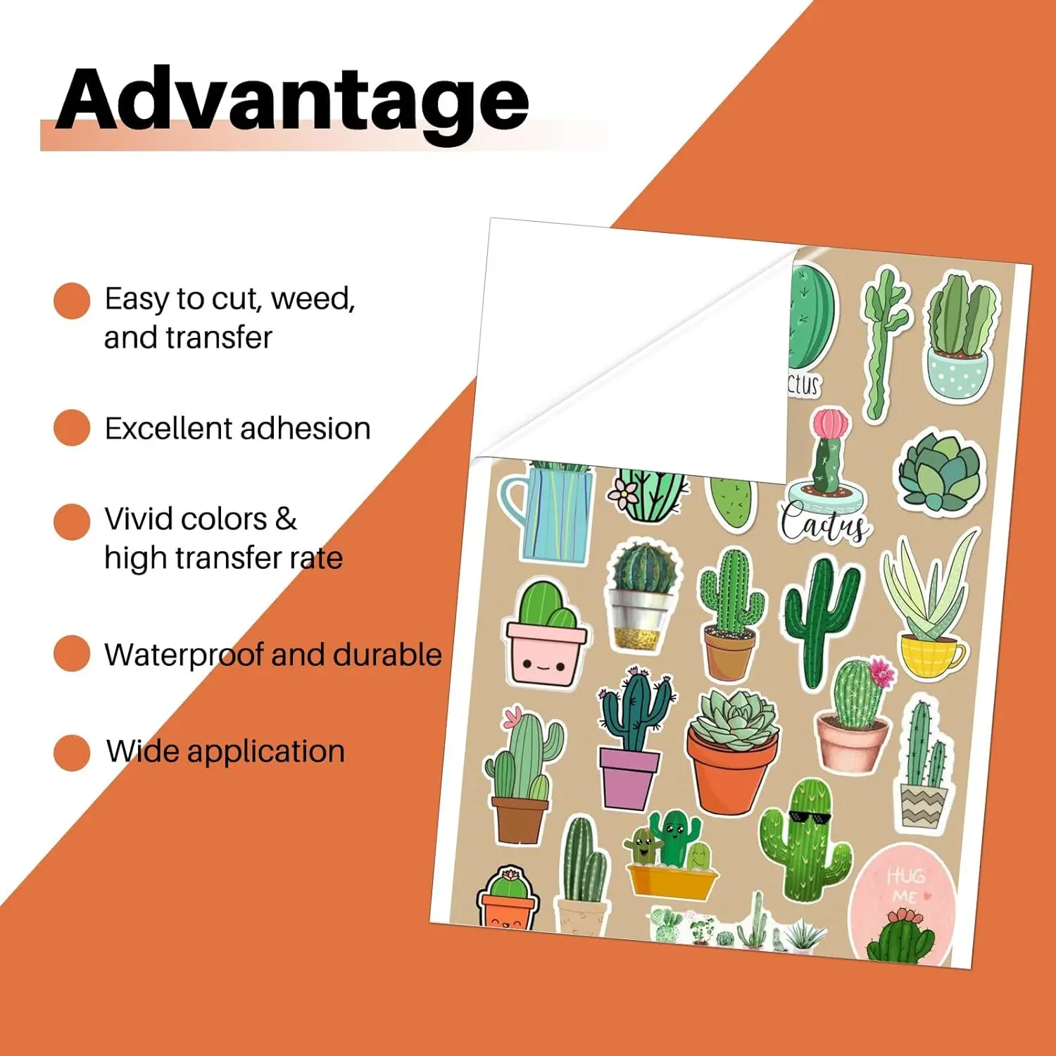 HTVRONT 20 Pcs White/Transparent Matte Sublimation Adhesive Vinyl Sticker Sheets Sublimation Sticker Waterproof for Cups Glass