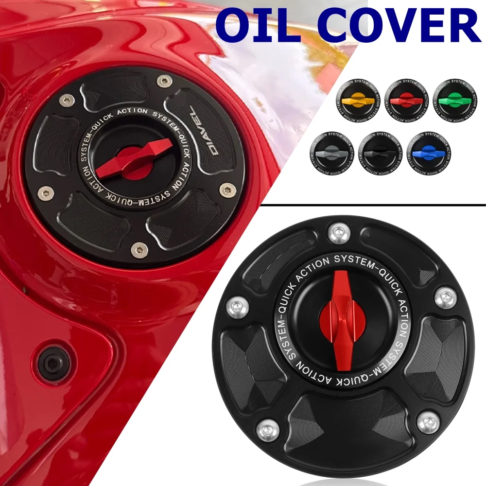

Tank Fuel Cap Racing Quick Release Oil Tank Cover Accessories For Ducati MONSTER S2R 1000 800 Monster S4R S4 RS RT ST2 ST3S ST4S