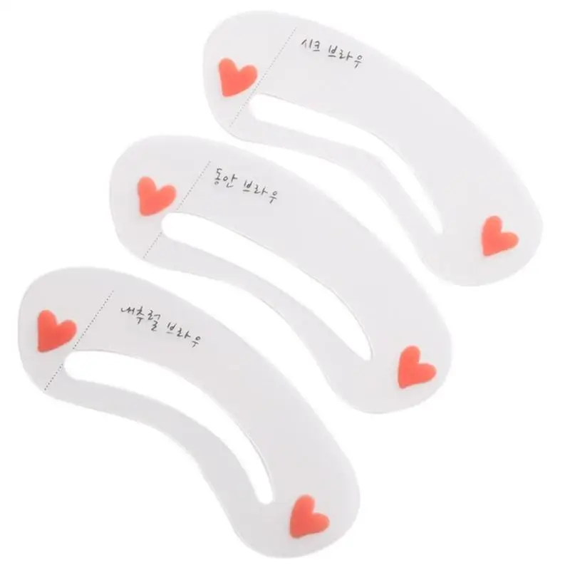 30 個/10 セット眉毛ステンシル眉毛用ステンシルメイクアップクリア耐久性のある描画テンプレートアシスタントカード