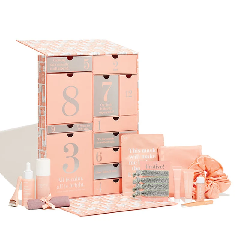 

Customization.New Design Empty 12 Days of Christmas Low Price Packaging Cosmetic Advent Calendar Box