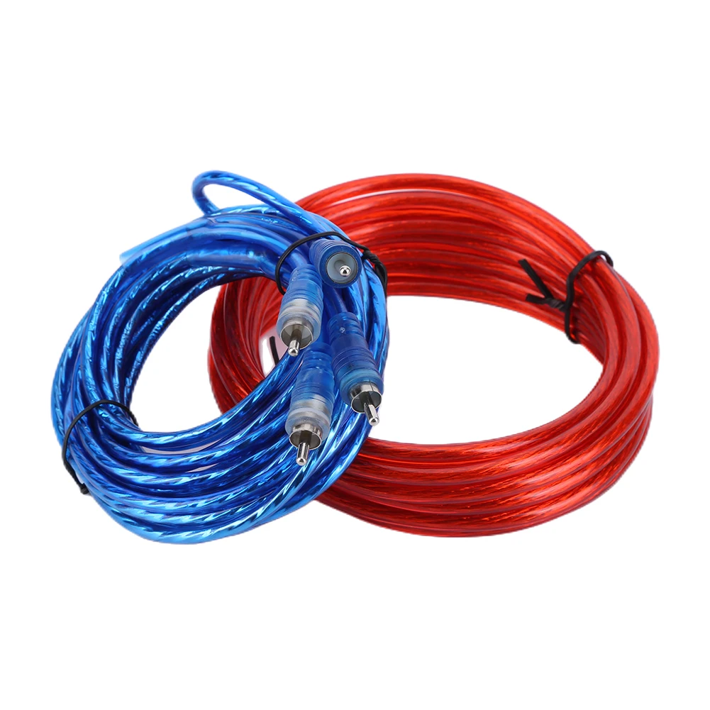 2000/1500W Speaker Installation Wires 18GA Car Power Amplifier Wiring Kit RCA Power Cable for Car Modification Vehicle Parts