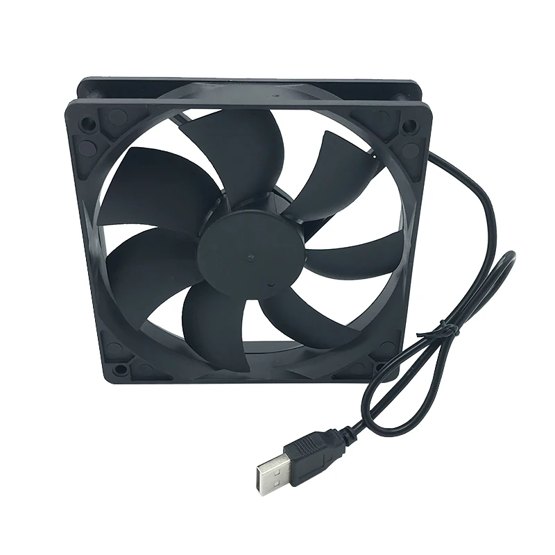 120mmx120mmx25mm 80mmx80mmx25mm 12Volt Fluid Bearing USB Exhaust Cooling Fan