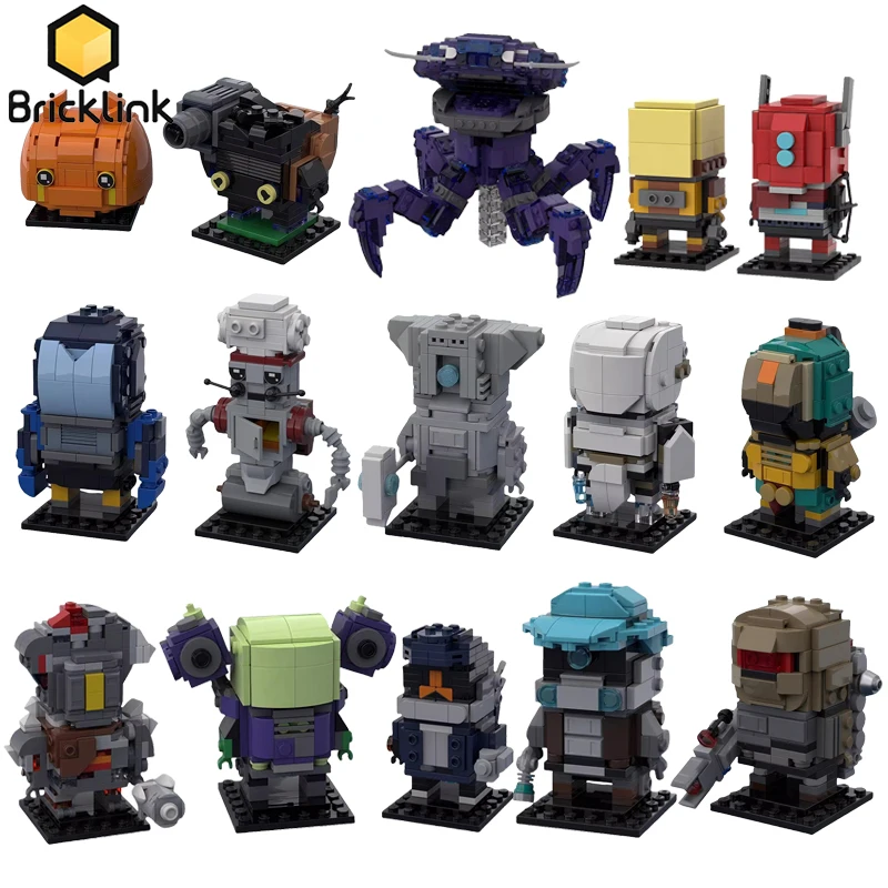 

Bricklink MOC Game Risk of Rain 2, наборы фигурок Brickheadz Void Reaver Seeker, строительные блоки «сделай сам», детские игрушки, Рождественский подарок
