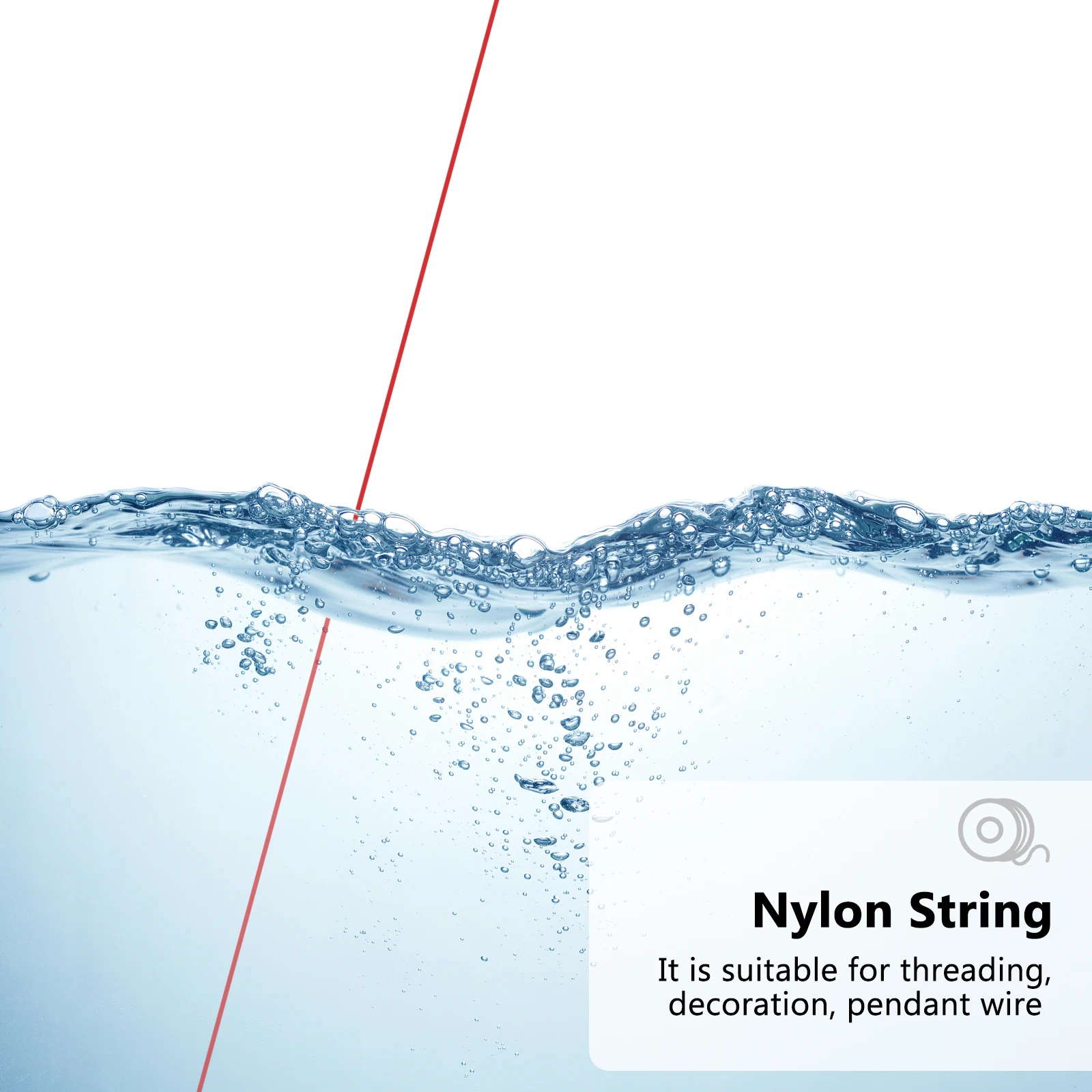 

2 Rolls Invisible Hanging Wire Fishing Line Decoration Transparent Red Picture Cord Strong Nylon Thread Balloon Garland